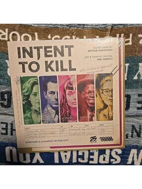 DENT Intent to Kill Board Game Detective 25th Century Games